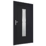 Porta Ingresso Antracite 98x208 cm in PVC