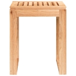 Sgabello da Bagno 40x30x46 cm in Legno Massello di Noce