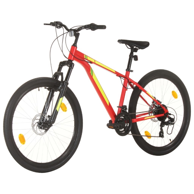 Mountain Bike 21 Speed 27,5" Ruote 38 cm Rosso