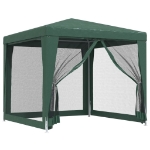 Tenda per Feste 4 Pareti Laterali in Rete Verde 2,5x2,5m HDPE