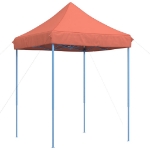 Tenda da Festa Pieghevole Pop-Up Terracotta 200x200x306 cm