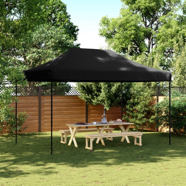 Tenda da Festa Pieghevole Pop-Up Nero 292x292x315 cm