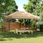 Tenda da Festa Pieghevole Pop-Up Beige 440x292x315 cm