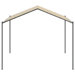 Tenda a Baldacchino Beige 4x4 m in Acciaio e Tessuto