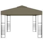 Gazebo da Giardino 3x3 m Grigio Talpa 180 g/m²