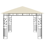 Gazebo con Zanzariera 3x3x2,73 m Crema 180 g/m²