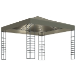 Gazebo con Luci LED a Stringa 3x3 m Grigio Talpa