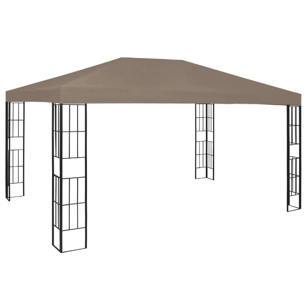 Gazebo 4x3 m Grigio Talpa