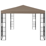 Gazebo 4x3 m Grigio Talpa