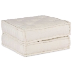 Pouf Modulare Crema 70x70x36 in Tessuto