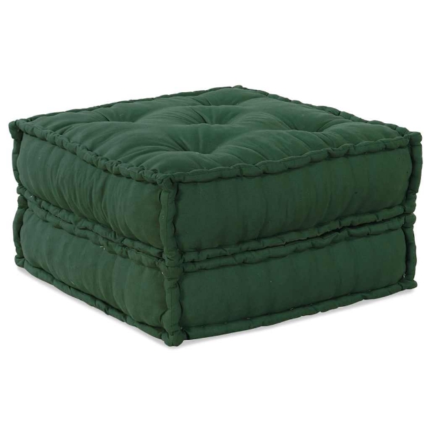 Pouf Modulare Verde 70x70x36 in Tessuto