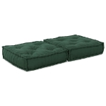 Pouf Modulare Verde 70x70x36 in Tessuto