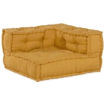 Pouf Modulare Giallo 140x70x36 in Tessuto