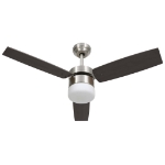 Ventilatore Soffitto con Luce e Telecomando 108cm Marrone Scuro