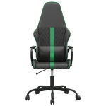 Sedia da Gaming Massaggiante Verde e Nera in Similpelle