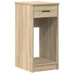 Supporto per Computer a Torre con Cassetto Rovere 35x45x77 cm