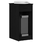 Supporto a Torre per Computer con Cassetto Nero 35x45x77 cm