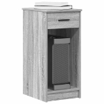 Supporto a Torre per Computer con Cassetto Grigio 35x45x77 cm