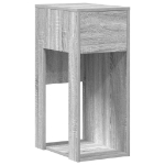 Supporto a Torre per Computer con Cassetto Grigio 30x44x74 cm