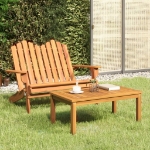 Set da Salotto Giardino Adirondack 2pz Legno Massello di Acacia