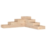 Fioriera Giardino 4 Ripiani 106x104,5x36cm Legno Massello Pino