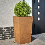 Fioriere da Giardino 2 pz 45x45x75 cm in Acciaio Corten